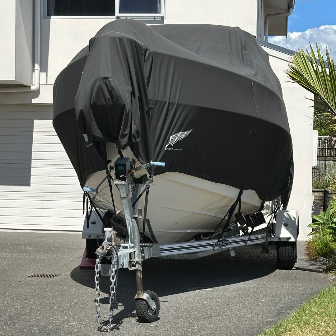 Hard/Bimini Top Boat Cover-Trailerable