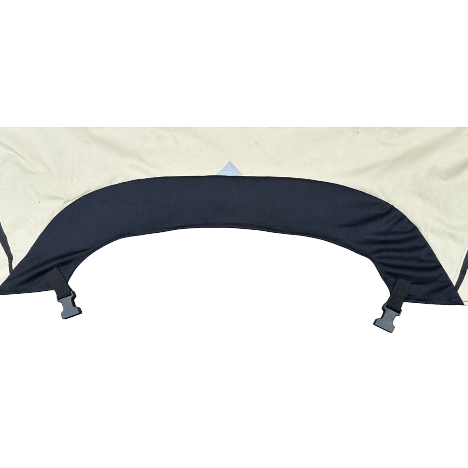 image of front towing caravan premium cover universal fit tow bar draw bar soft black fabric for custom fit