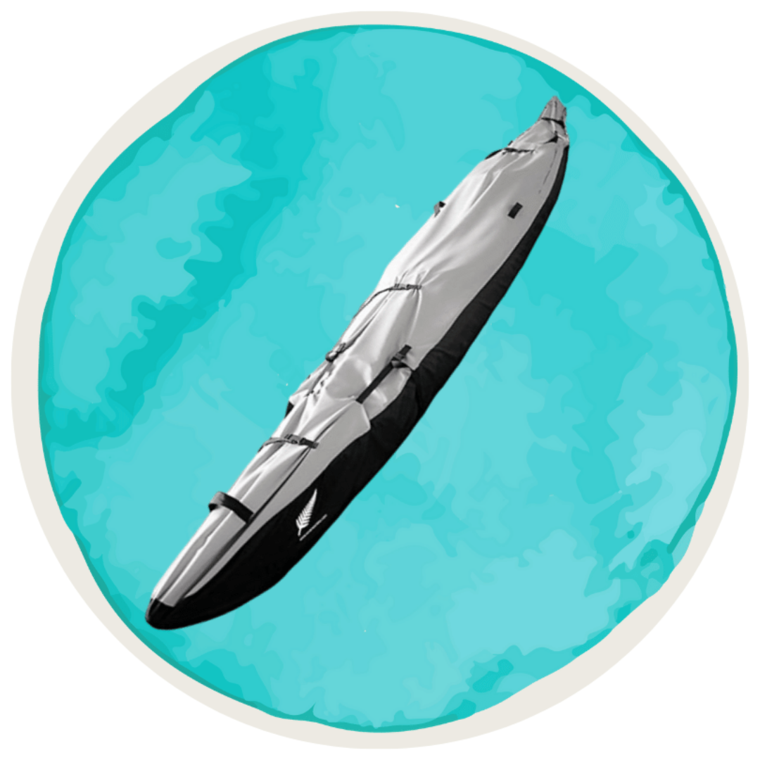 image of kayak premium cover waterproof 5 year warranty beige silver fern logo